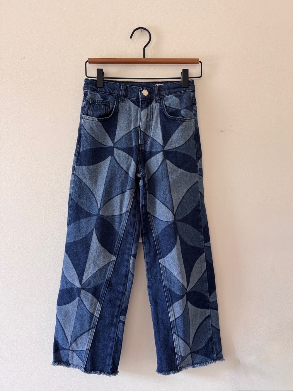 Zara Two-Tone Denim Jeans - Blue